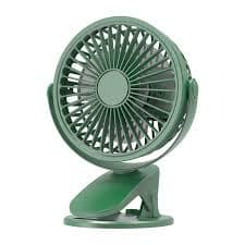 Ventilador de mesa silencioso recarregável, mini ventilador com clipe, usb, 3 velocidades, clipe para mesa, ajustável, rotação de 720 graus, para quarto, carrinho