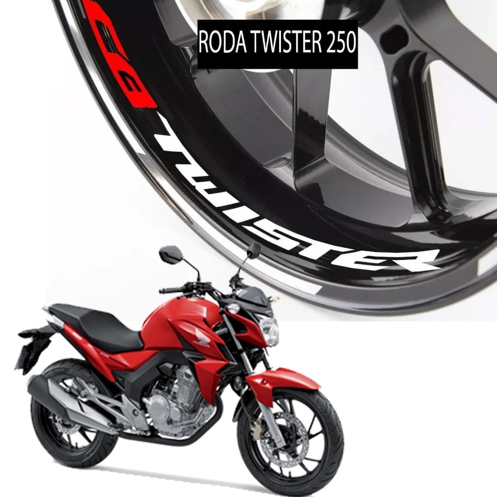 Adesivo Premium Interno Roda Honda Cb Twister 250 2016 2017 2018 2019 2020