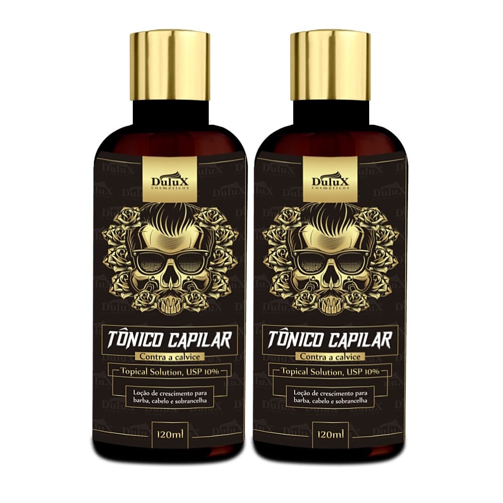Tônico capilar Cresce Barba e Cabelo 2 Meses de tratamento 120ml Dulux