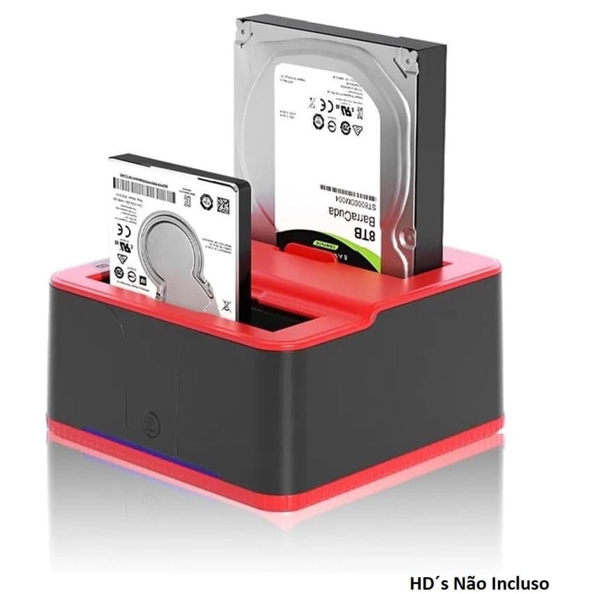 Dock Station Case P/ 2 Hd Sata Pendrive Sd Usb 3.0 Kp-hd820