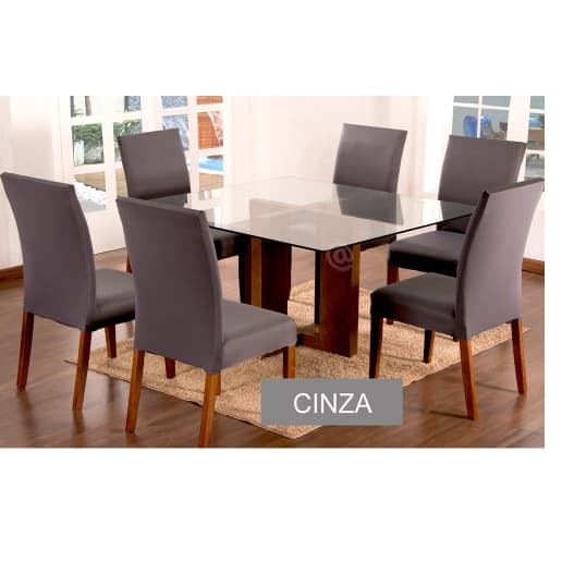 Kit 8 Capa de Cadeira para Mesa JANTAR - Super Luxo Malha Gel - Cores Variadas PROMOÇÃO IMPERDIVEL