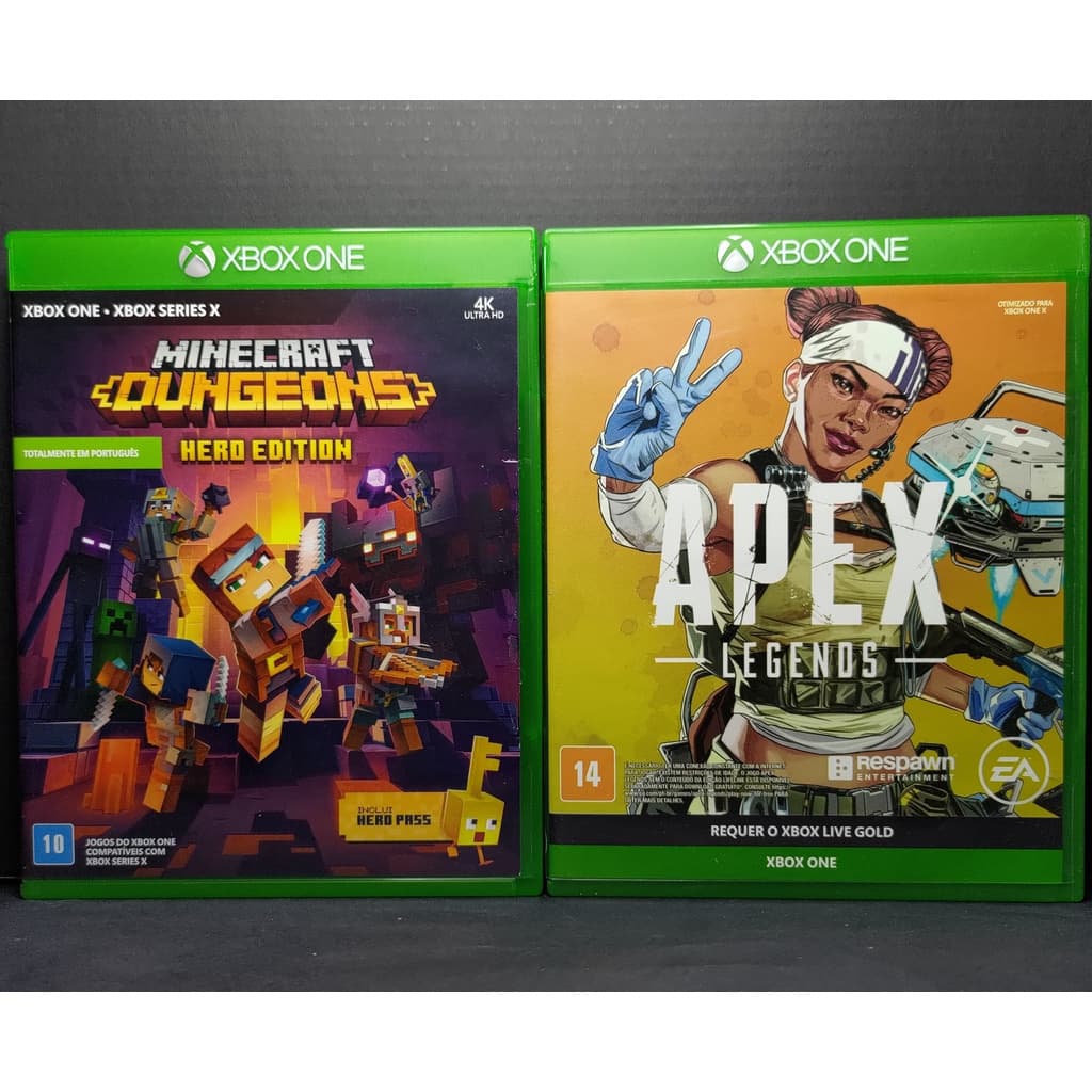 Minecraft Dungeons + Apex Legends - Xbox (Jogos Em Excelente Estado!)