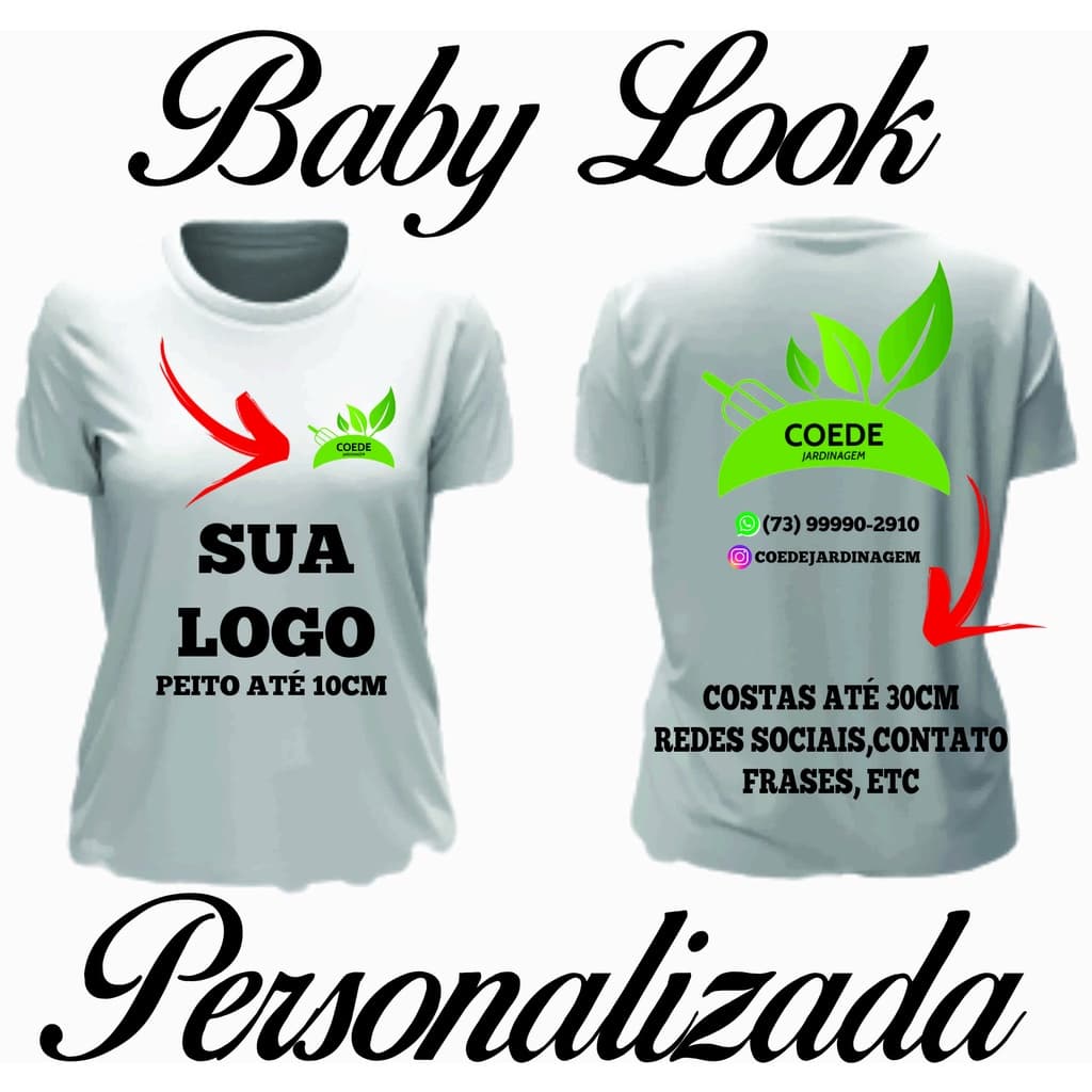 Camiseta Personalizada Logomarca Empresa Uniforme Profissional Poliester Premium Estampa Digital