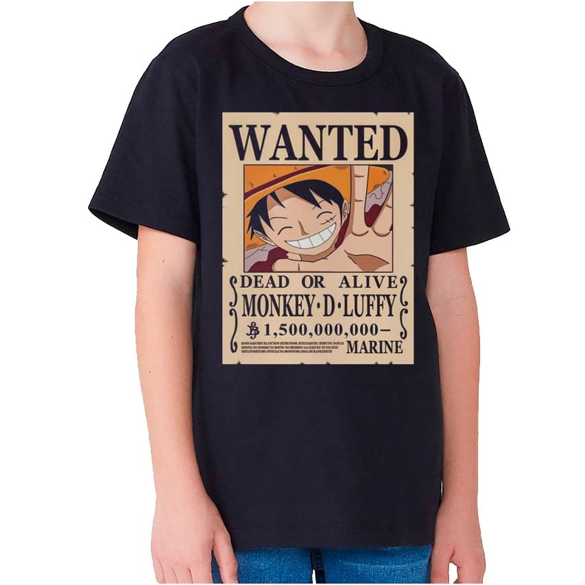 Camisa Camiseta de Anime infantil One piece Luffy Zoro Ace