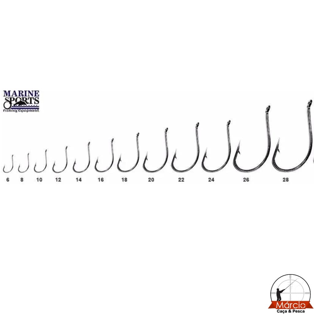 Anzol Maruseigo Nickel Kit com 10 peças Marine Sports