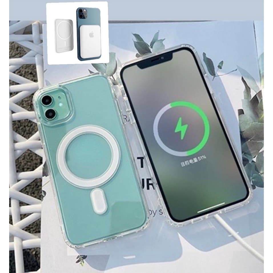 KIT Capa Capinha Case Magnetica + Carregador MagSafe Por Indução Para Iphone 11 11PRO 11PRO MAX 12 12PRO 12PRO MAX 13 13PRO 13PRO MAX 14 14PRO 14PRO MAX 14MAX 14PLUS 15 15PRO 15PRO MAX 15PLUS 15ULTRA