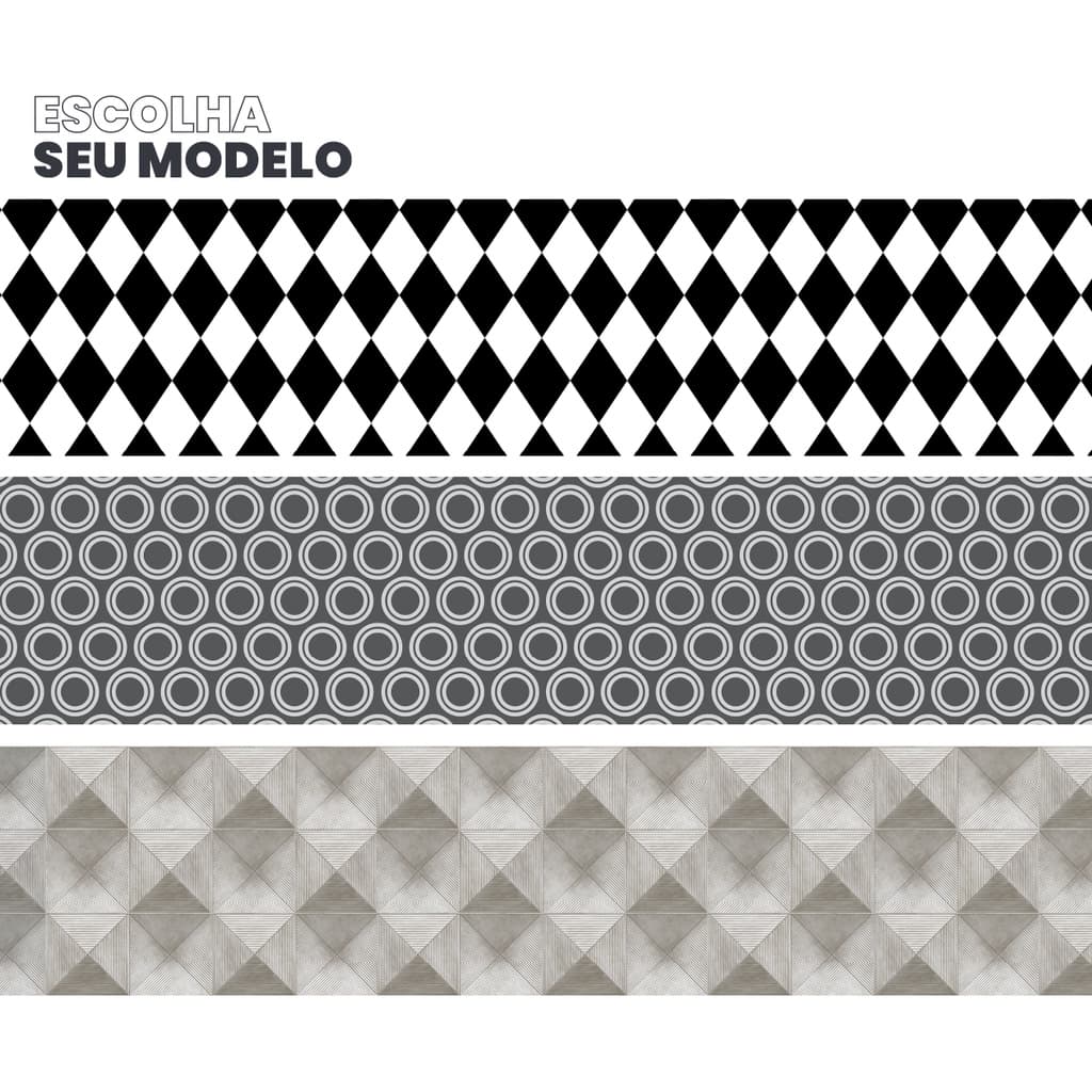 Faixa Decorativa Parede Pia Cozinha Adesiva Geometrico