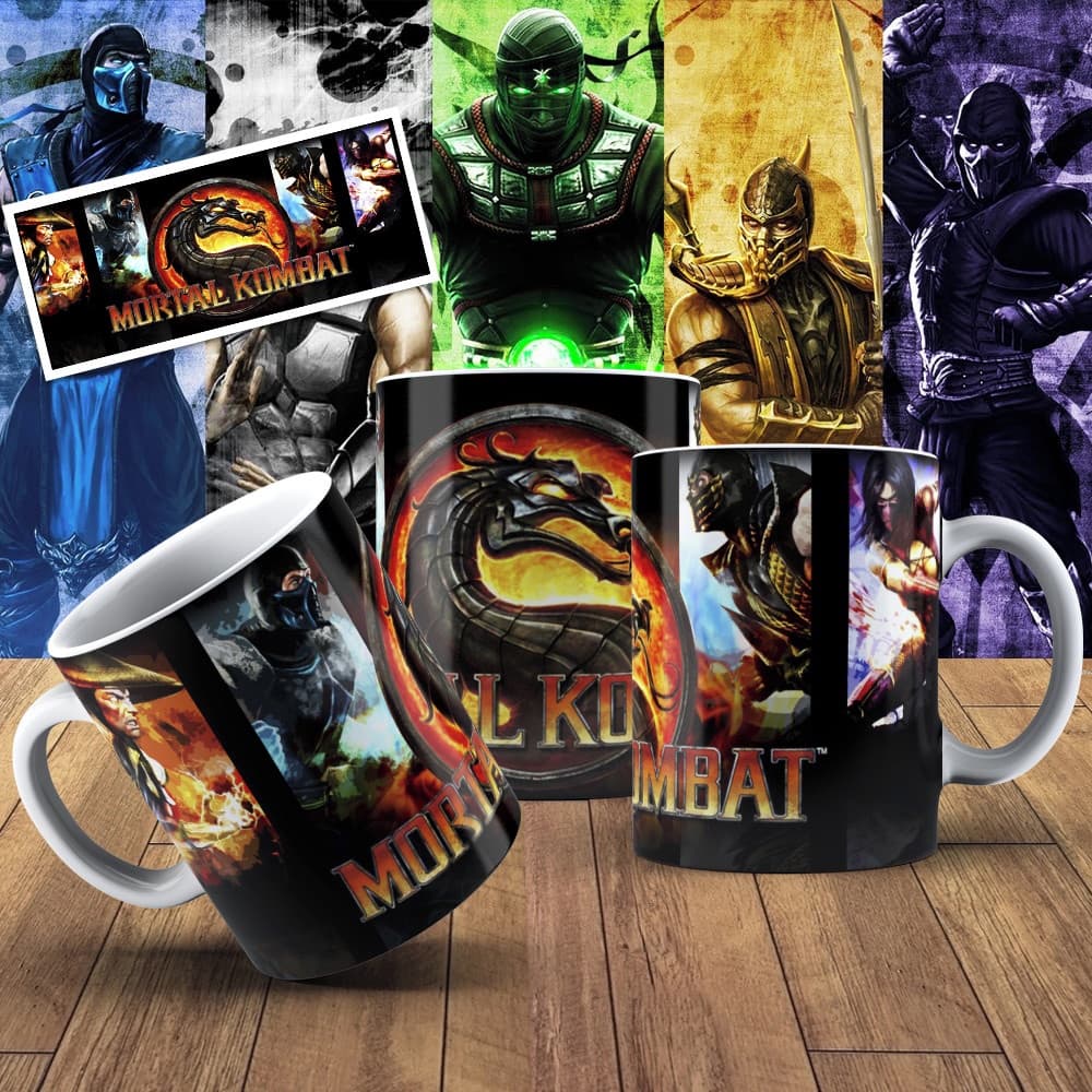 Caneca Polímero Personalizada - MORTAL KOMBAT