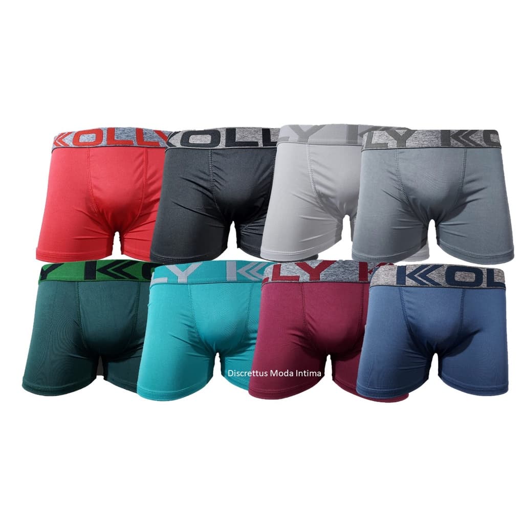 15 CUECAS BOX BOXER SHORTINHO KOLLY/JML PLUS SIZE ESPECIAL GRANDE GORDINHO MASCULINA MELHOR CONFORTO