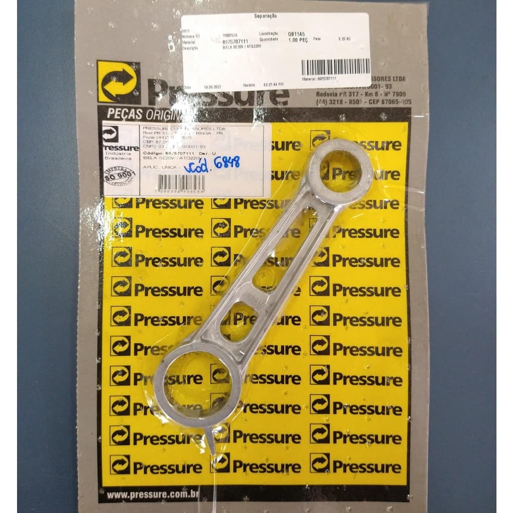 Biela Para Compressor De Ar Pressure SE20V / ATG220V
