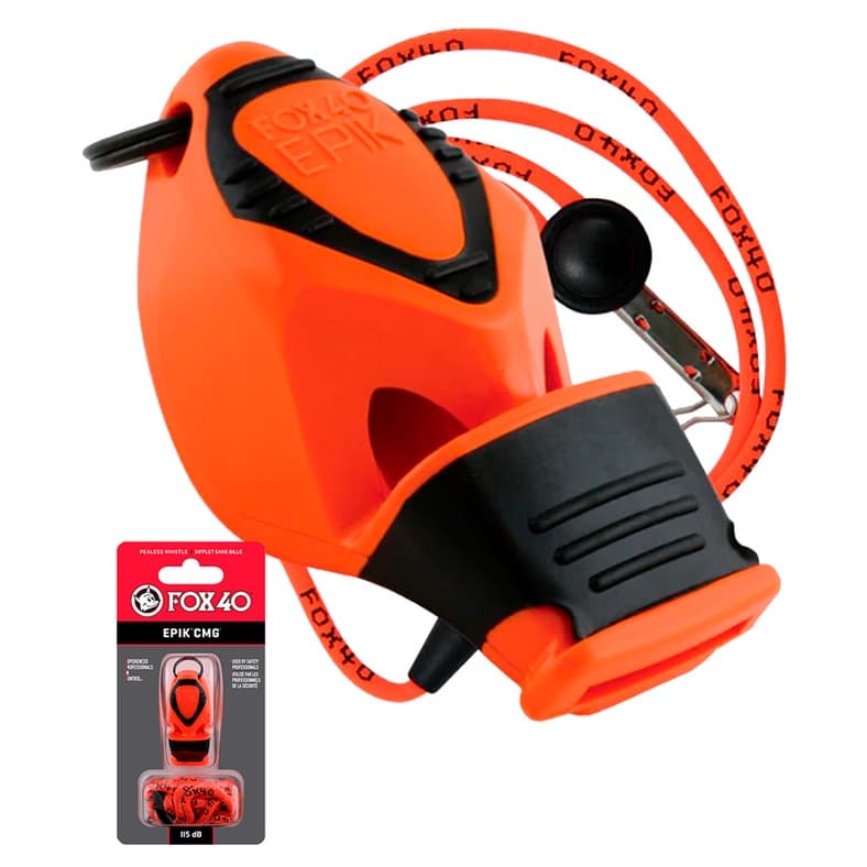 Apito Fox 40 Epik Cmg C/ Prot. Silicone Profissional 115 Db