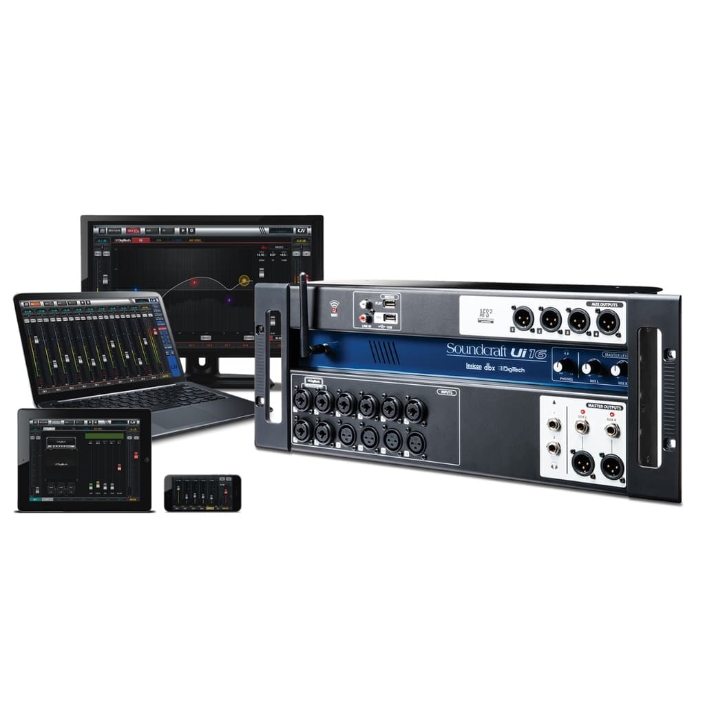 Mesa De Som Digital Soundcraft Ui16 16 Canais Usb Wifi Ui 16