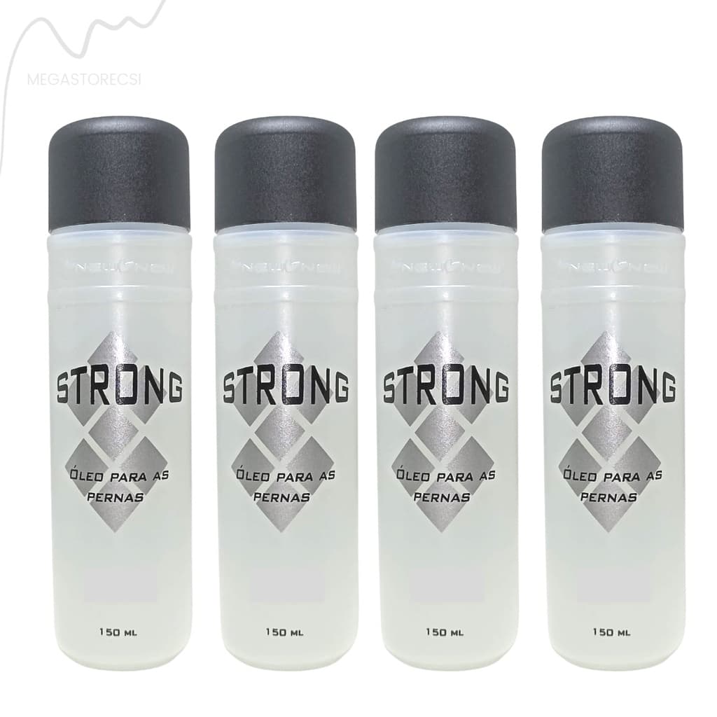 Óleo de Pernas Strong Dores e Cansaço nas Pernas Previne Estrias Ativa Circulação - KIT 4 Unidades