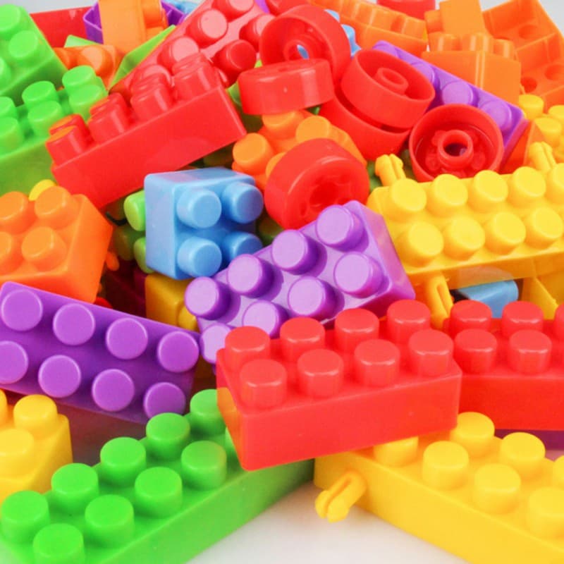 Multi Blocos 100 Peças - Blocos Monta Monta Coloridos para Brincar e Estimular a Imaginação