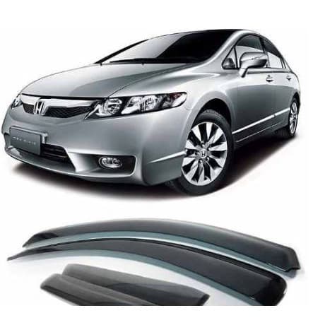 Calha De Chuva: Honda Civic 2007 2008 2009 2010 2011 - Ref:78003A