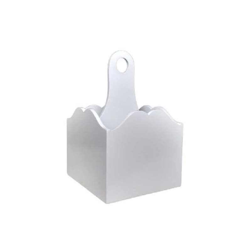 Caixa Porta Talheres Com 4 Divisões e Alça Galheteiro de Mesa.