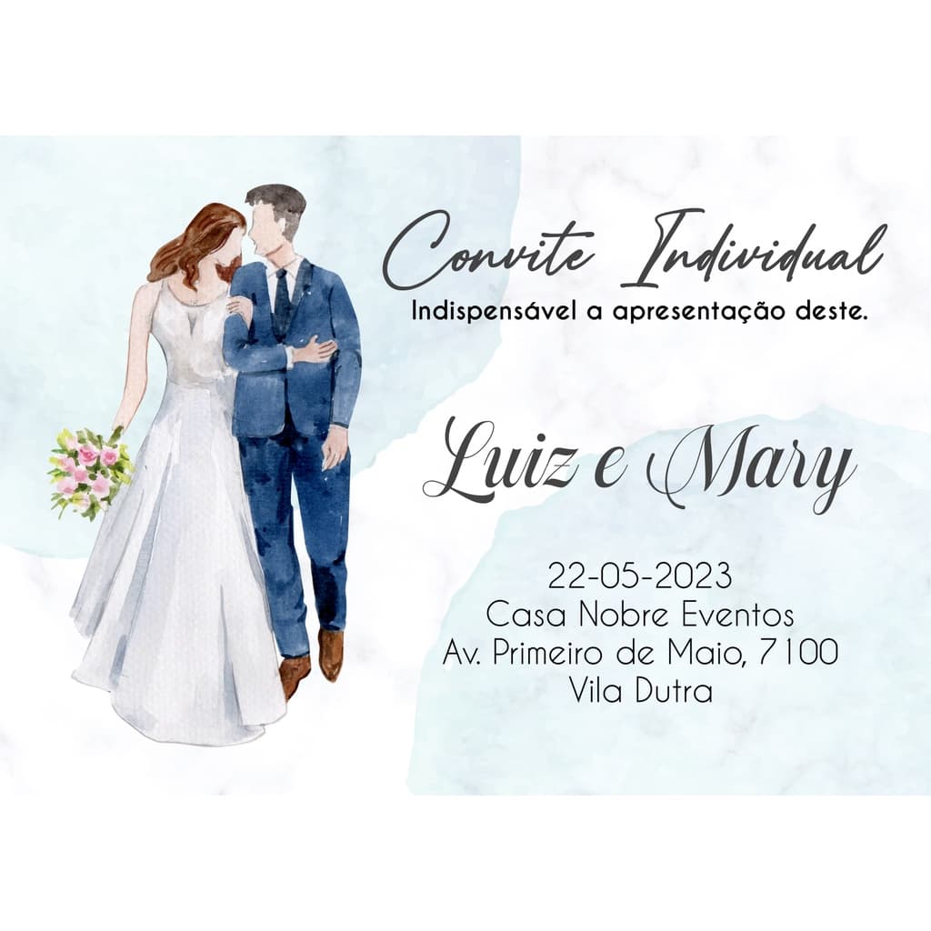 400 convites individual ou lista de presentes