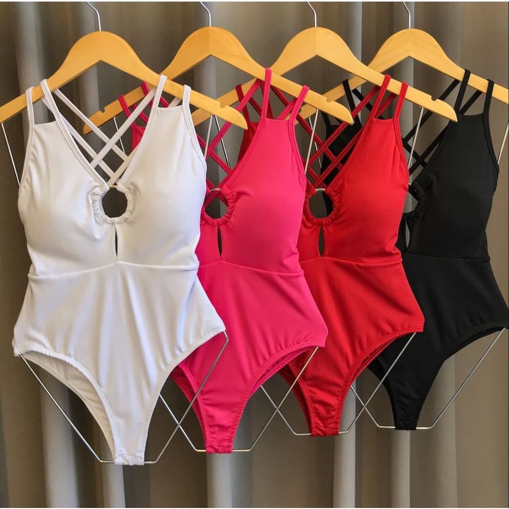 Rafaela Body Maio Feminino com Alças Duplas e Argola Metal Tamanho Único 38 ao 42 Qualidade Ímpar e Modelagem Incrível