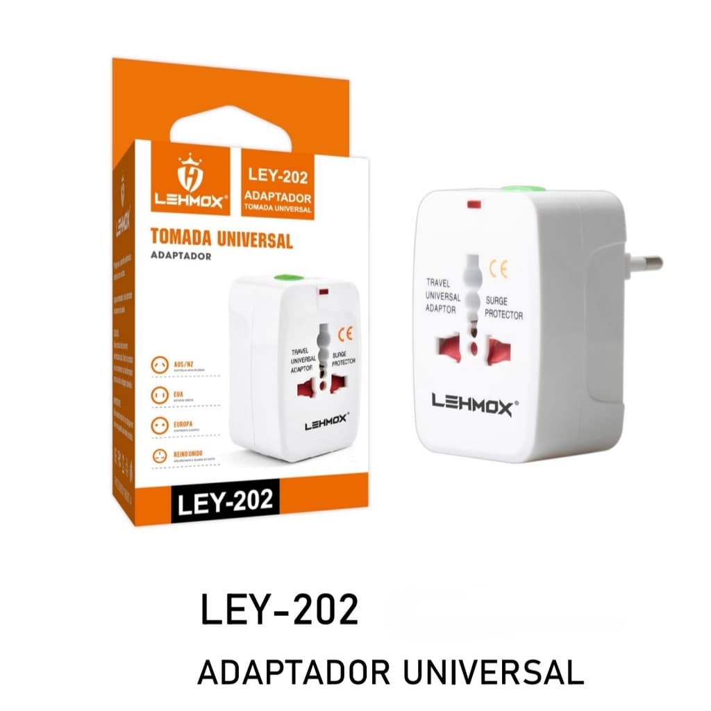 Adaptador Tomada Universal LEY-202, LEHMOX
