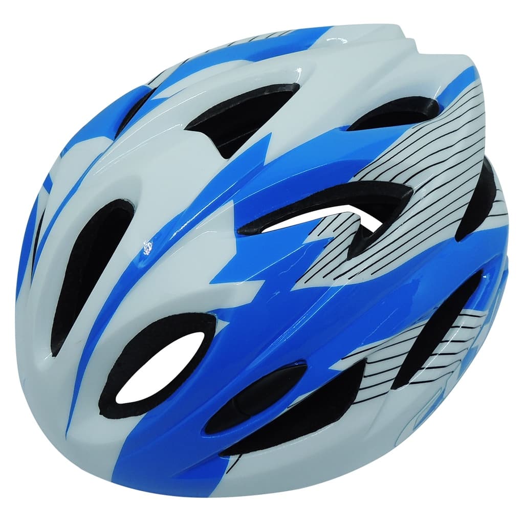 CAPACETE CLY JUVENIL MTB/URBAN TAMANHO M BCO/AZUL