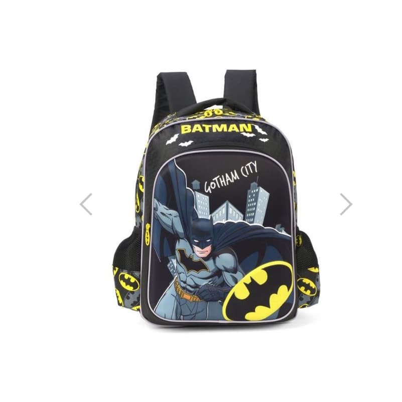 Mochila Infantil Batman Grande Preta - Luxcel