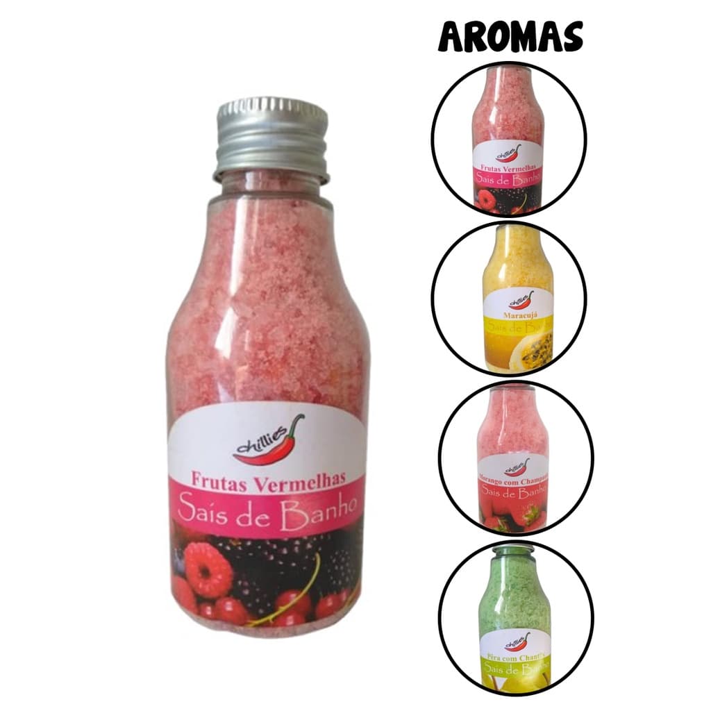 Sais De Banho Ofurô Relaxante Chillies Esfoliante