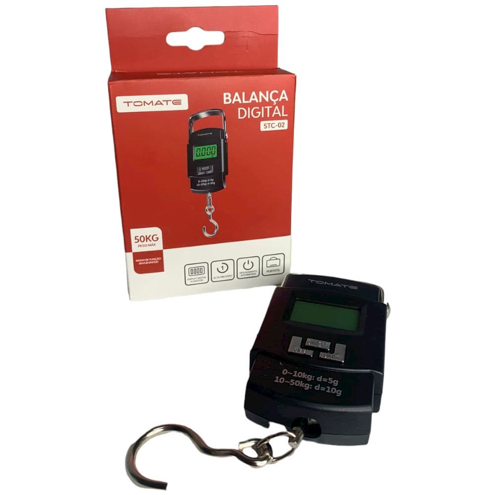 Balança Portátil Digital Gancho Mão Mala Bolsa Pesca 50kg Bagagem.