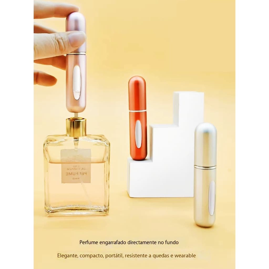 kit 12 Mini  Porta Viagem Perfume Frasco De Spray Recarregável  Portátil Para Sair 5ml ALICE BIJOU