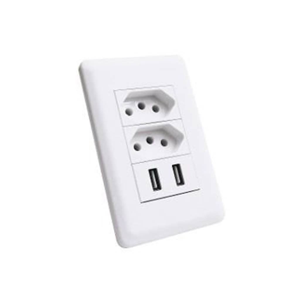Tomada Usb De Parede Master Celular Tablet Universal Potente