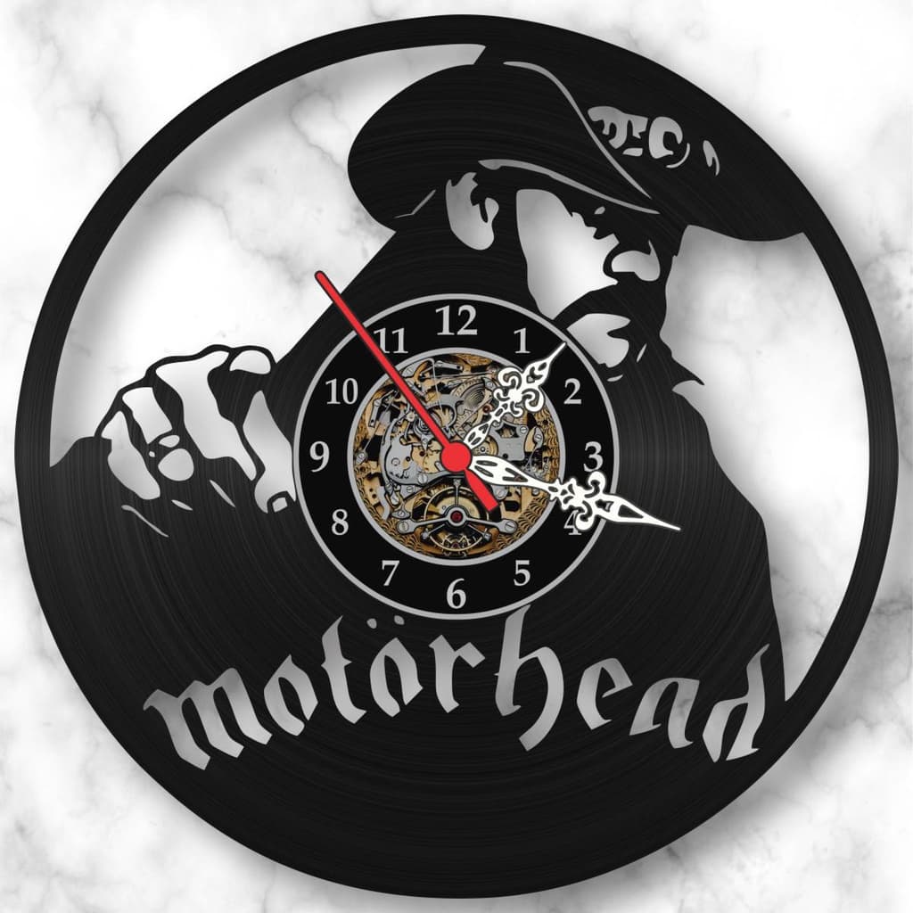 Relógio Parede Motorhead Lemmy Bandas Rock Musica Vinil Lp