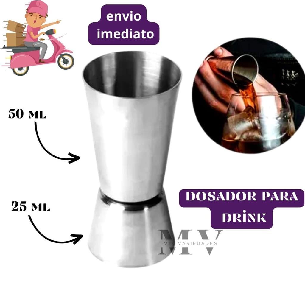 Copo Dosador Medidor De Bebidas Duplo Drinks Barman - Jigger