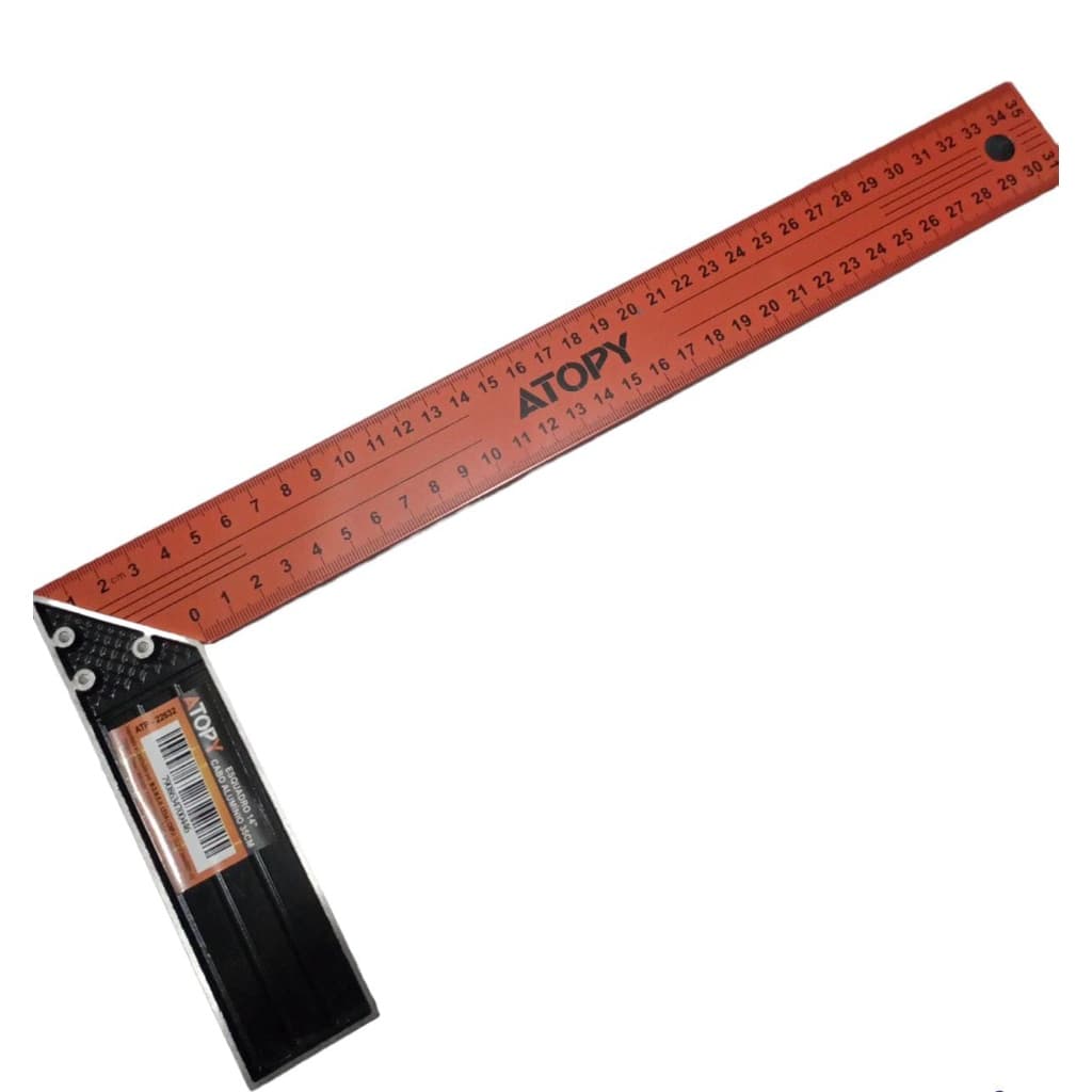 Esquadro 14" Cabo Aluminio 35cm ATOPY