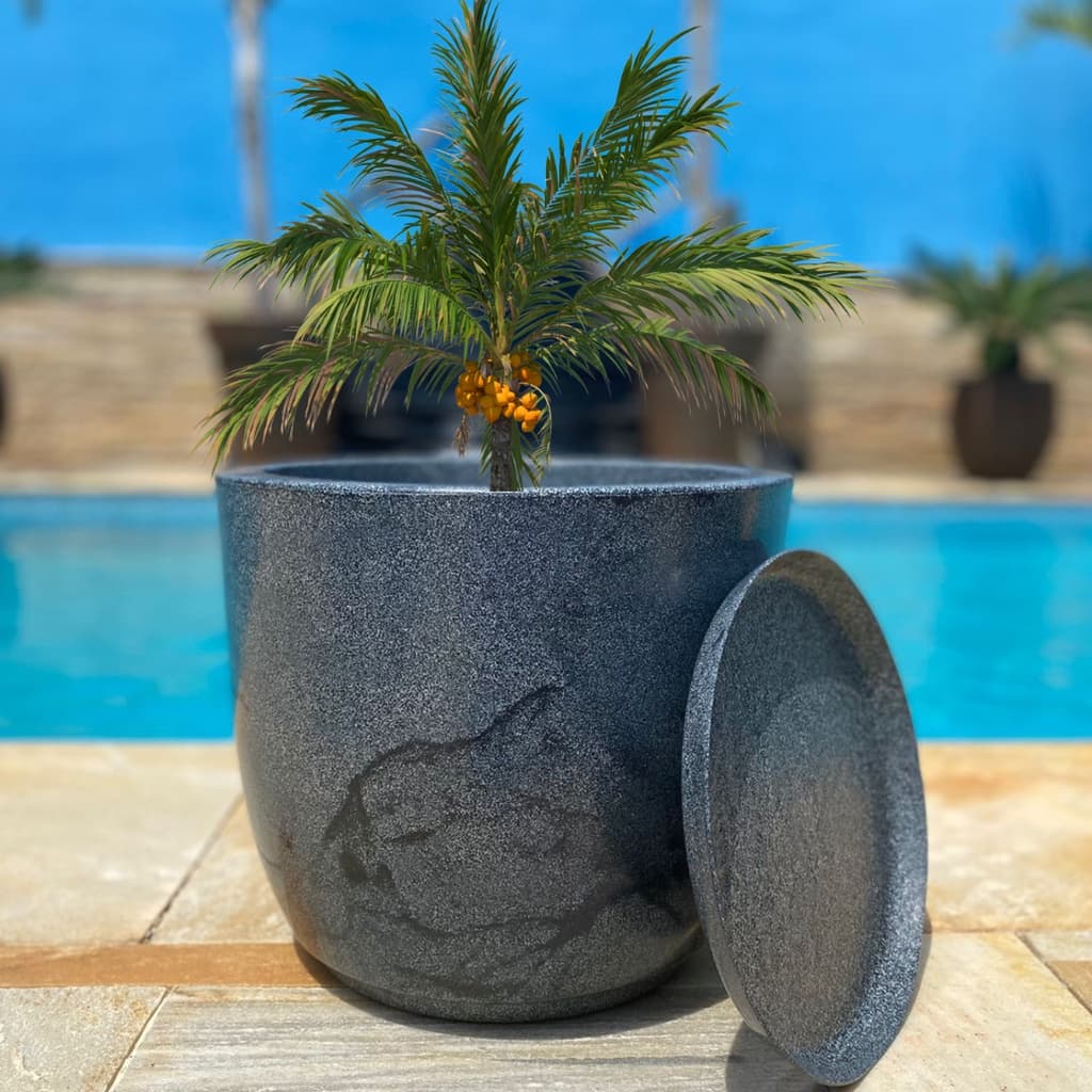 Vaso para planta moderno bojo liso N1