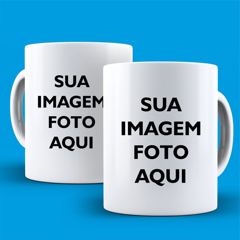 Caneca personalizada com sua foto, imagem, arte, estampa faça como quiser, Caneca do seu Jeito