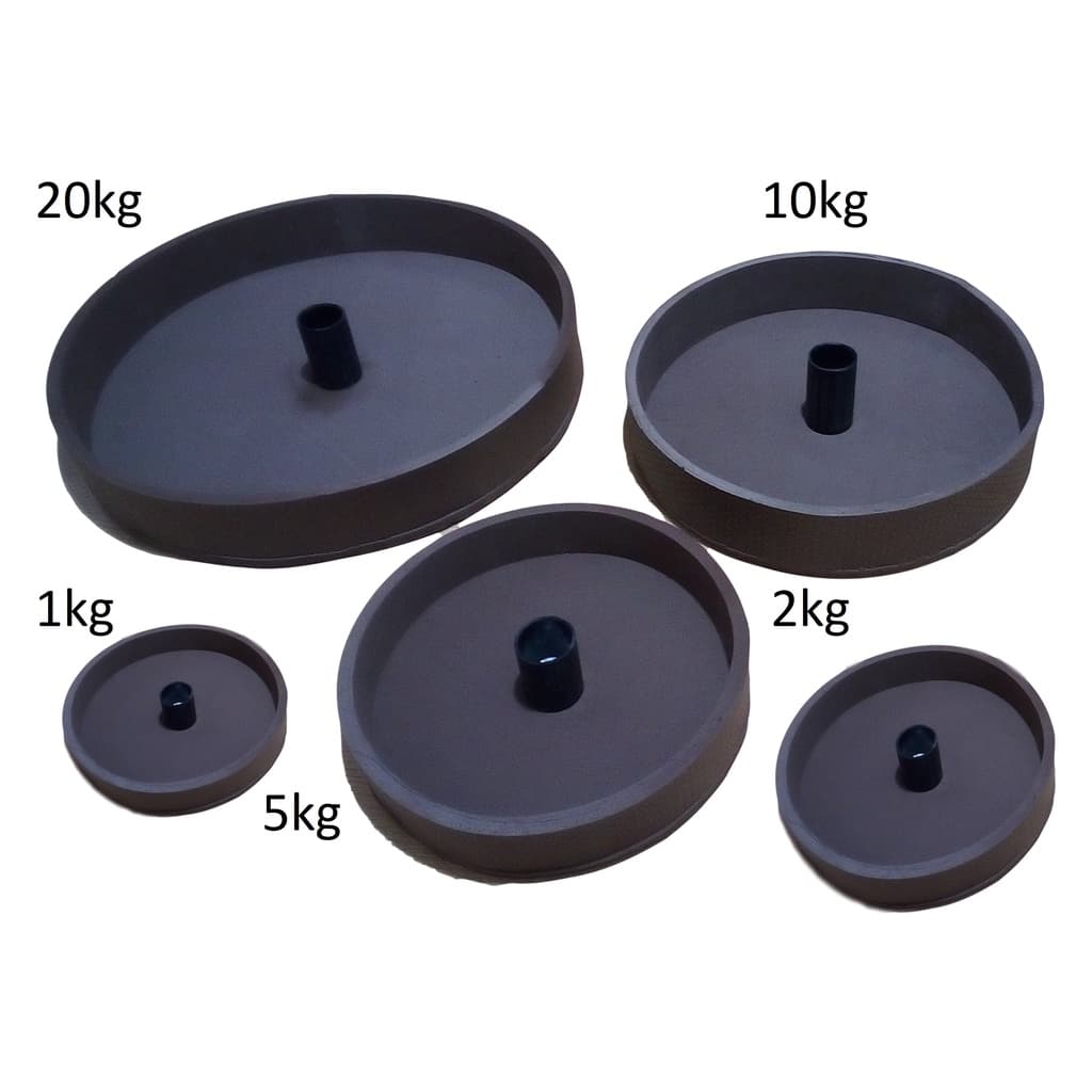Forma para anilha de concreto kit 20kg/10kg/5kg/2kg/1kg