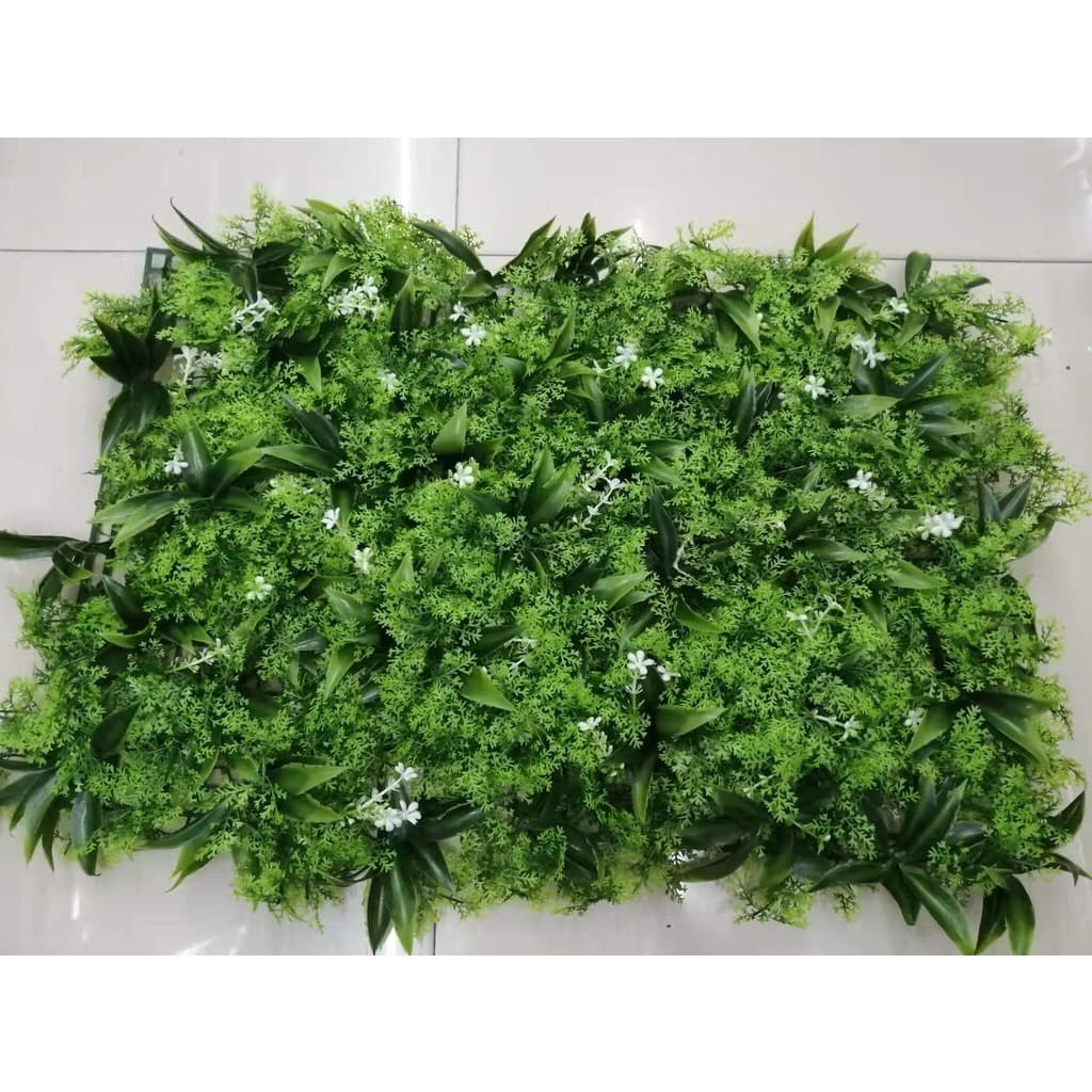 Placa de Grama Artificial Grande 40x60cm Muro Ingles Jardim Vertical