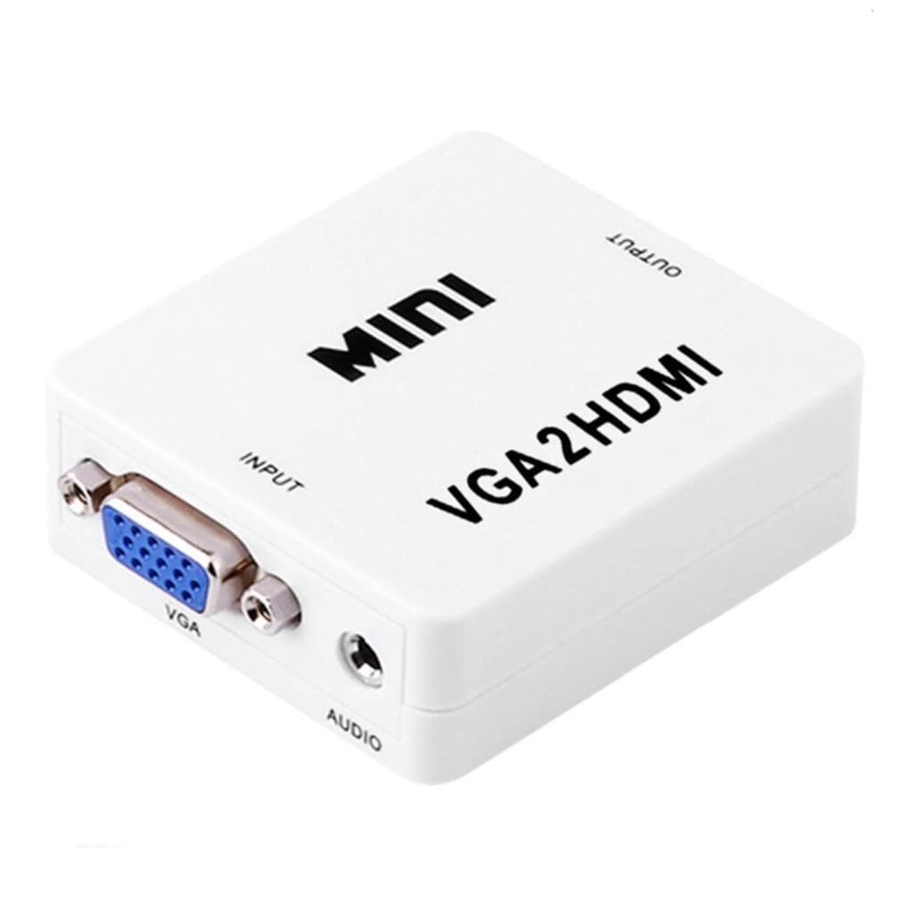 Mini Adaptador Conversor Vga- 2hdmi Entrada Vga E Saida Hdmi