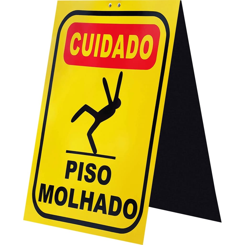 Placa Cavalete Sinalização Duplo 34x47