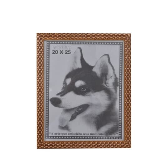 PORTA RETRATO DOURADO 20X25 PVC MOLDURA ALTO RELEVO