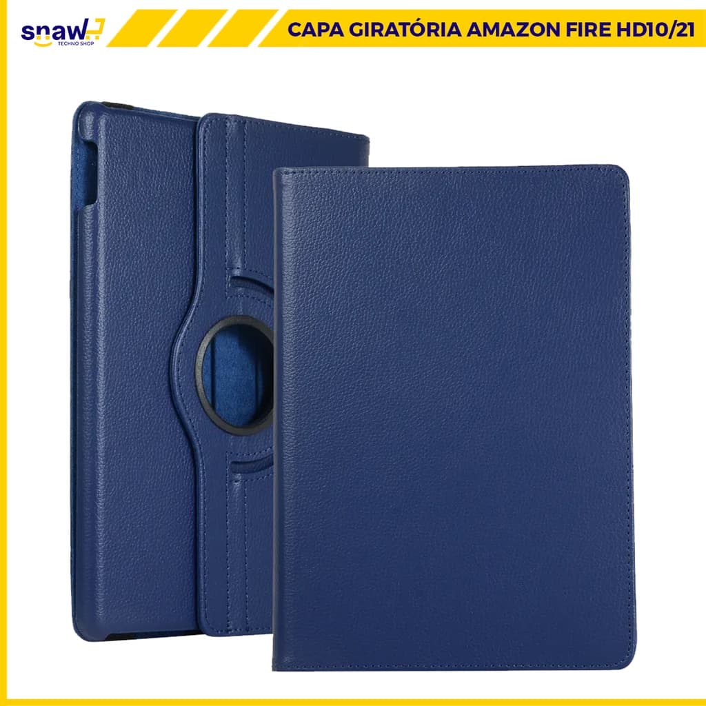 Capa Giratória para Amazon Fire HD10/21 + Película ou SOMENTE Capa ou SOMENTE Película