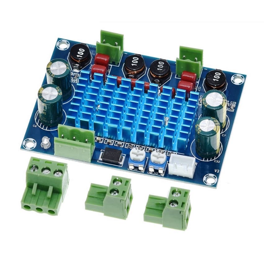 Placa Amplificador Modulo 2 x  120w Rms Potencia Caixa Ativa