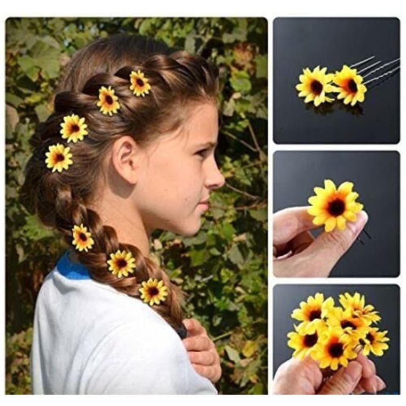 Mini Girassóis Blooming 20pcs para várias decorações