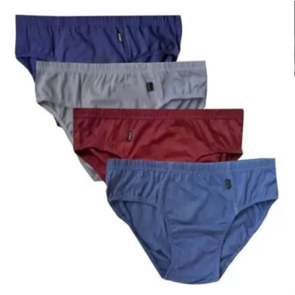 Kit 6 Cueca Slip Masculina 100% Algodão Tradicional
