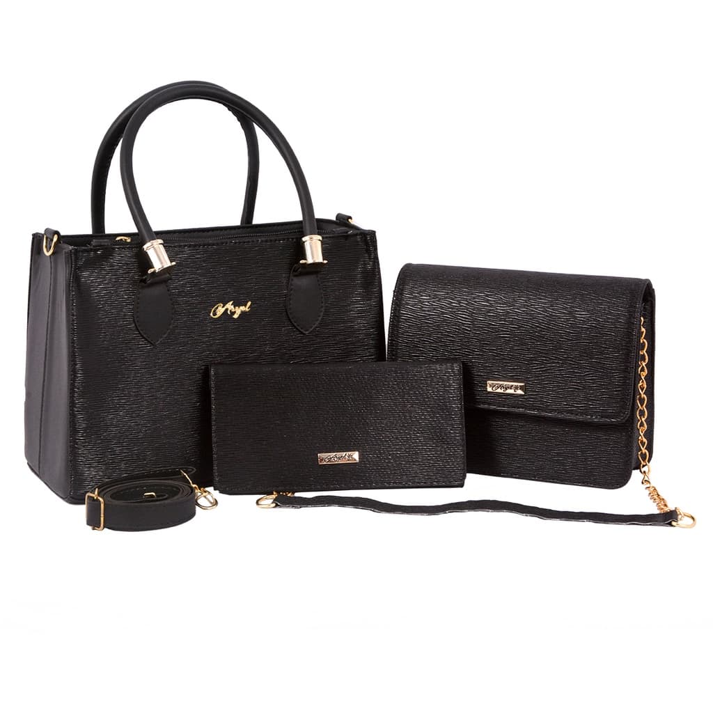 Kit Bolsa Tote Lorena + Bolsa Corrente E Carteira