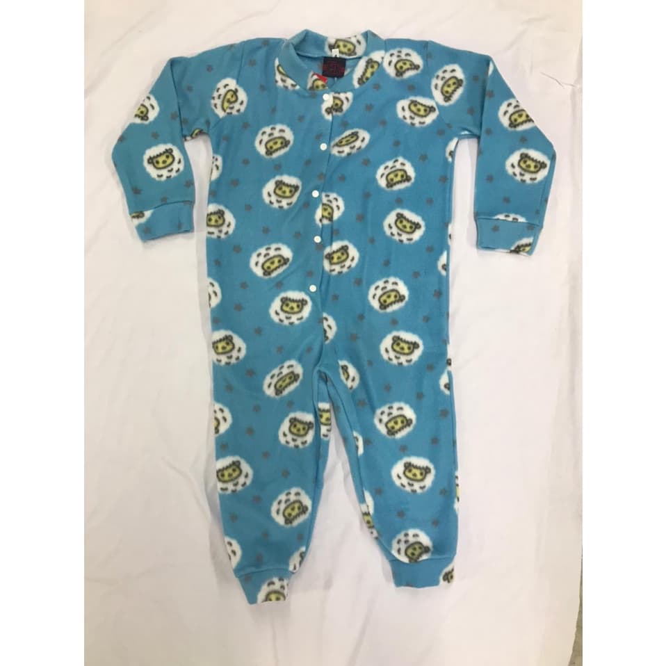 Macacão Soft Pijama Inverno Conjunto Infantil Crianças Menina e Menino
