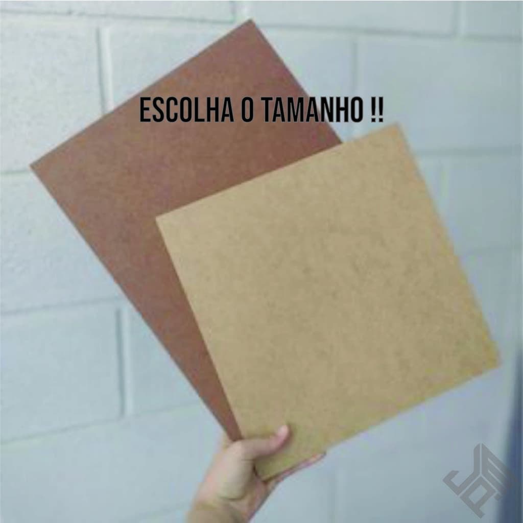 Kit Chapa Mdf Cru 3mm Placa Decoração Diversos Tamanhos - A4 A5 A6