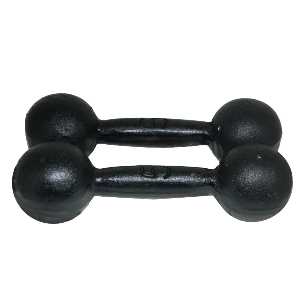 Par de Halter Bola Pintado de 5kg Musculação em Casa