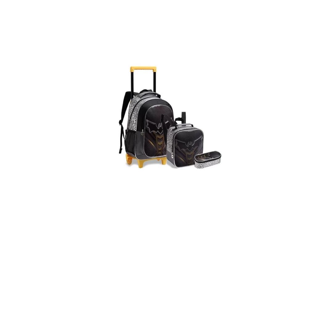 Kit Mochila + Lancheira + Estojo Morcego - DENLEX