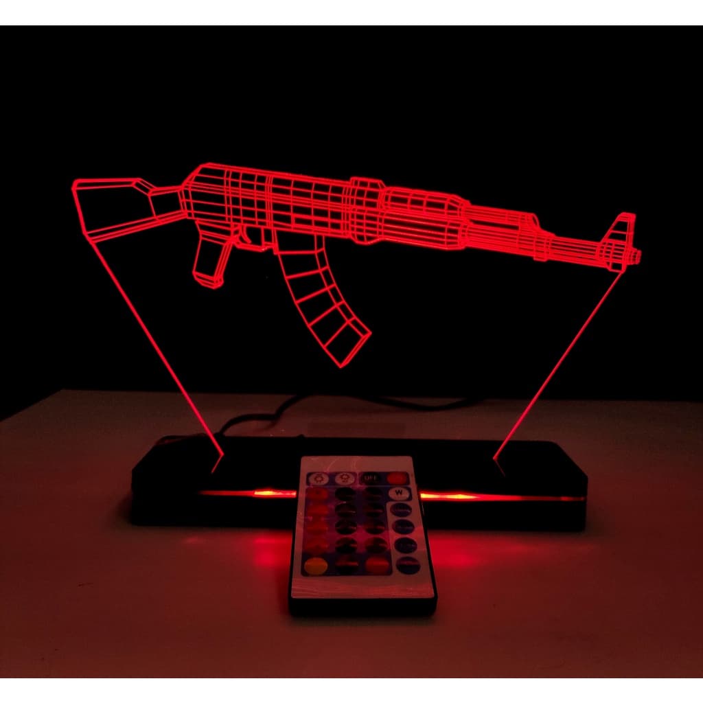Luminária Led Gamer AK47 AK-47 Counter Strike