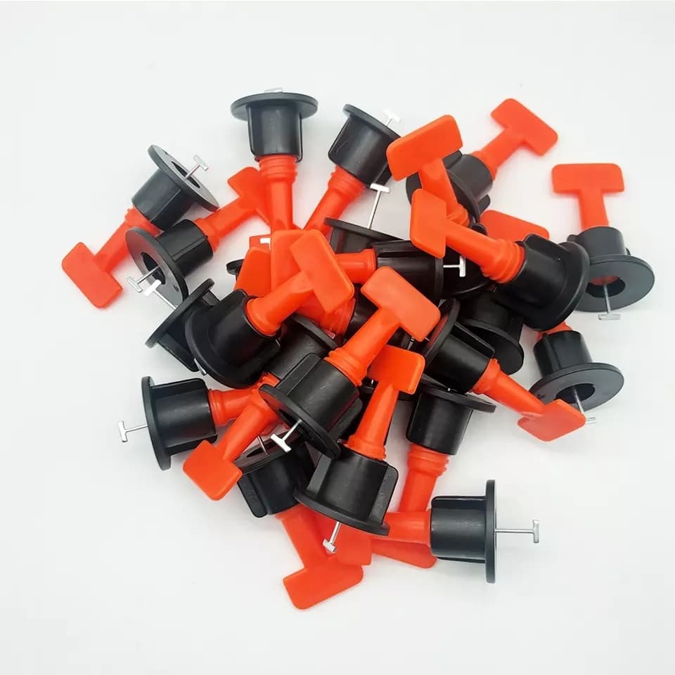 Kit 50 Nivelador Espaçador Piso Parede Reutilizável